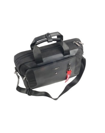 Torba na ramię, teczka na laptop Aeronautica Militare  z kolekcji Bolt w kolorze czarnym