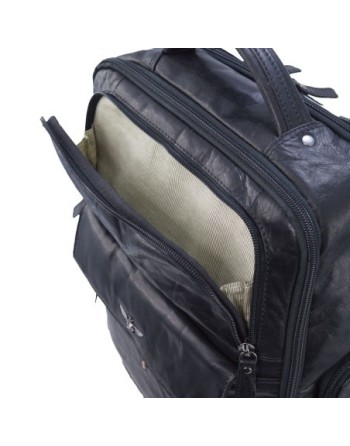 Plecak duży na laptop Aeronautica Militare  z kolekcji Vintage w kolorze czarnym